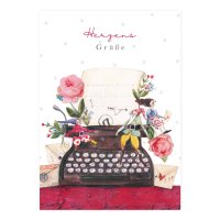 Postkarte Schreibmaschine