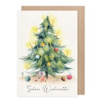 Klappkarte Tannenbaum Schöne Weihnachten