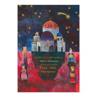 Postkarte Sternschnuppe über Bethlehem