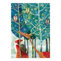 Postkarte Winterwunderwald